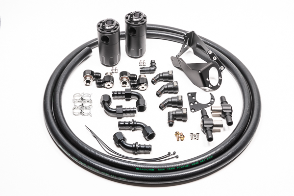 Radium Engineering — Radium Engineering Dual Catch Can Kit Nissan R32 Skyline GT-R Fluid Lock - view 3